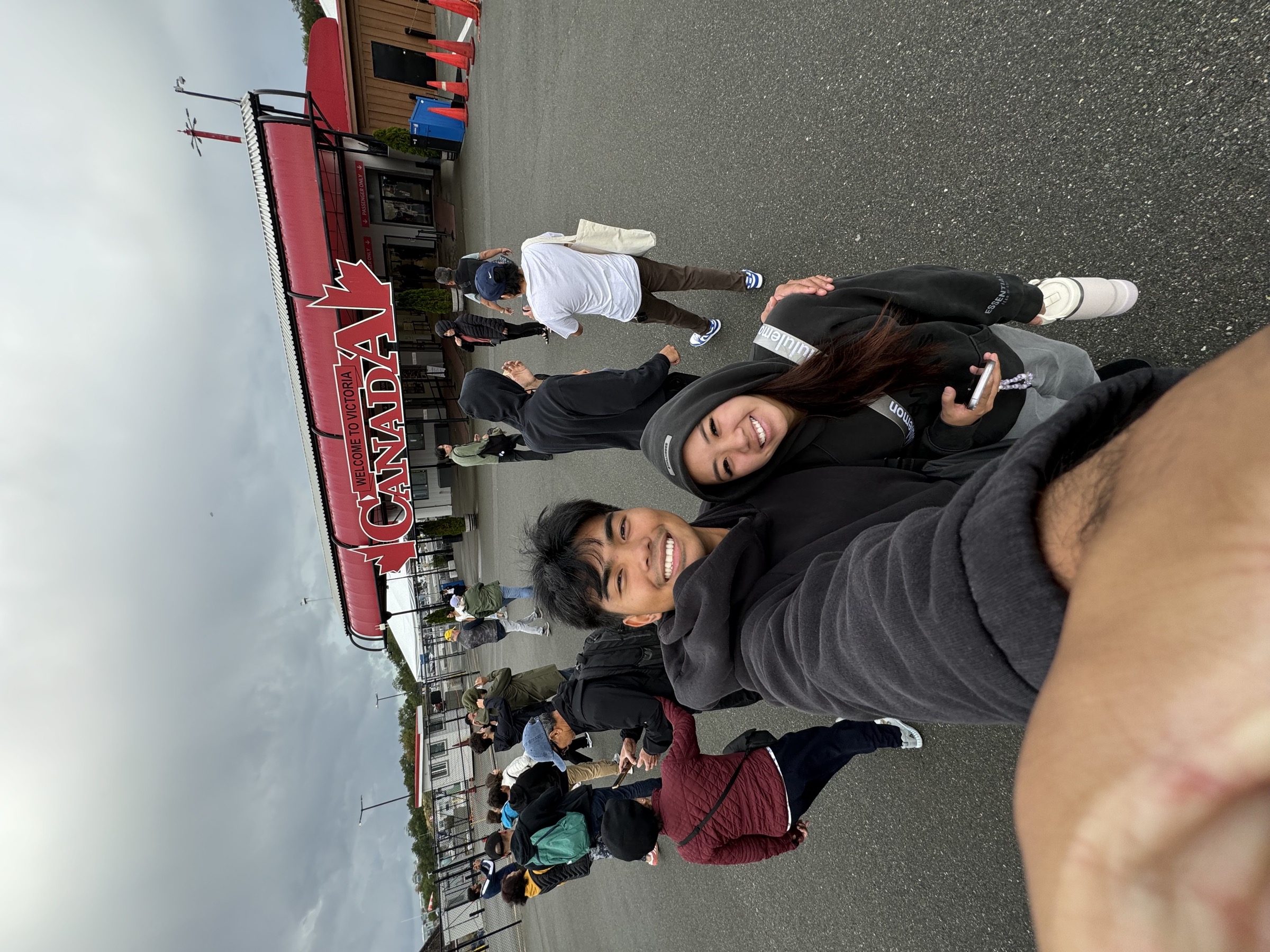 Edwin and Grace in Canada during their Alaska cruise trip